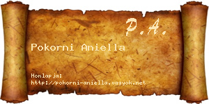 Pokorni Aniella névjegykártya